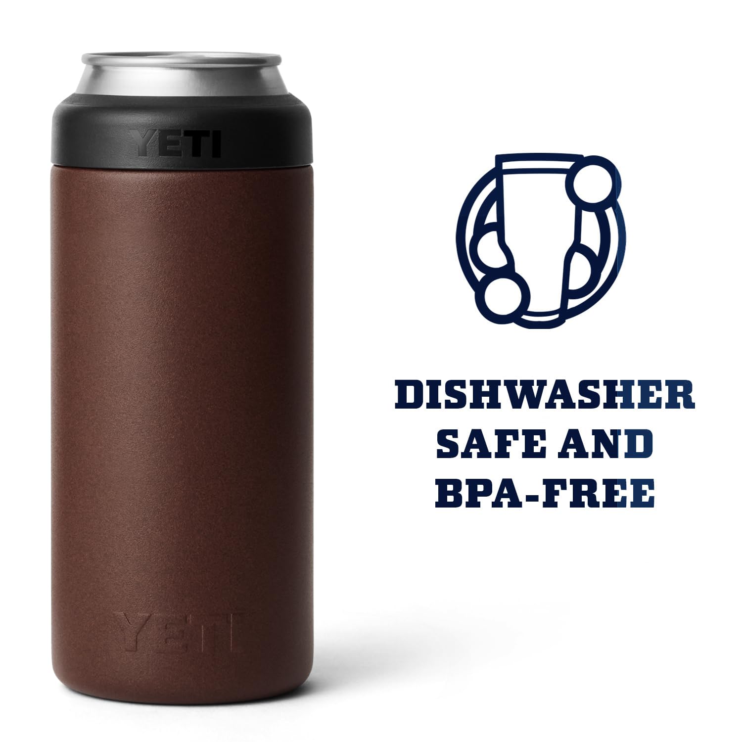 Foto 6 pulgar | Aislante Para Humedales Yeti Rambler Colster Slim, 355 Ml, Color Marrón - Venta Internacional.
