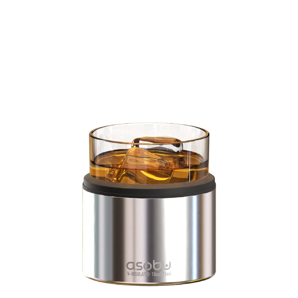 Foto 2 pulgar | Vaso De Whisky Asobu Con Aislamiento De Acero Inoxidable, 310 Ml, Plateado - Venta Internacional.