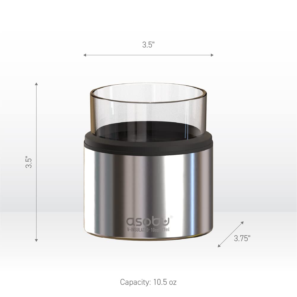 Foto 7 pulgar | Vaso De Whisky Asobu Con Aislamiento De Acero Inoxidable, 310 Ml, Plateado - Venta Internacional.