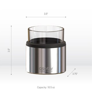 Foto 6 | Vaso De Whisky Asobu Con Aislamiento De Acero Inoxidable, 310 Ml, Plateado - Venta Internacional.