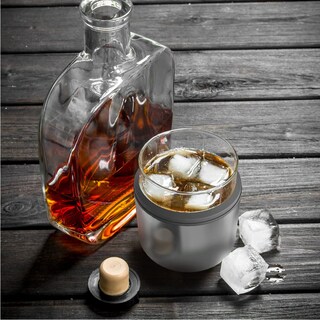 Foto 7 | Vaso De Whisky Asobu Con Aislamiento De Acero Inoxidable, 310 Ml, Plateado - Venta Internacional.