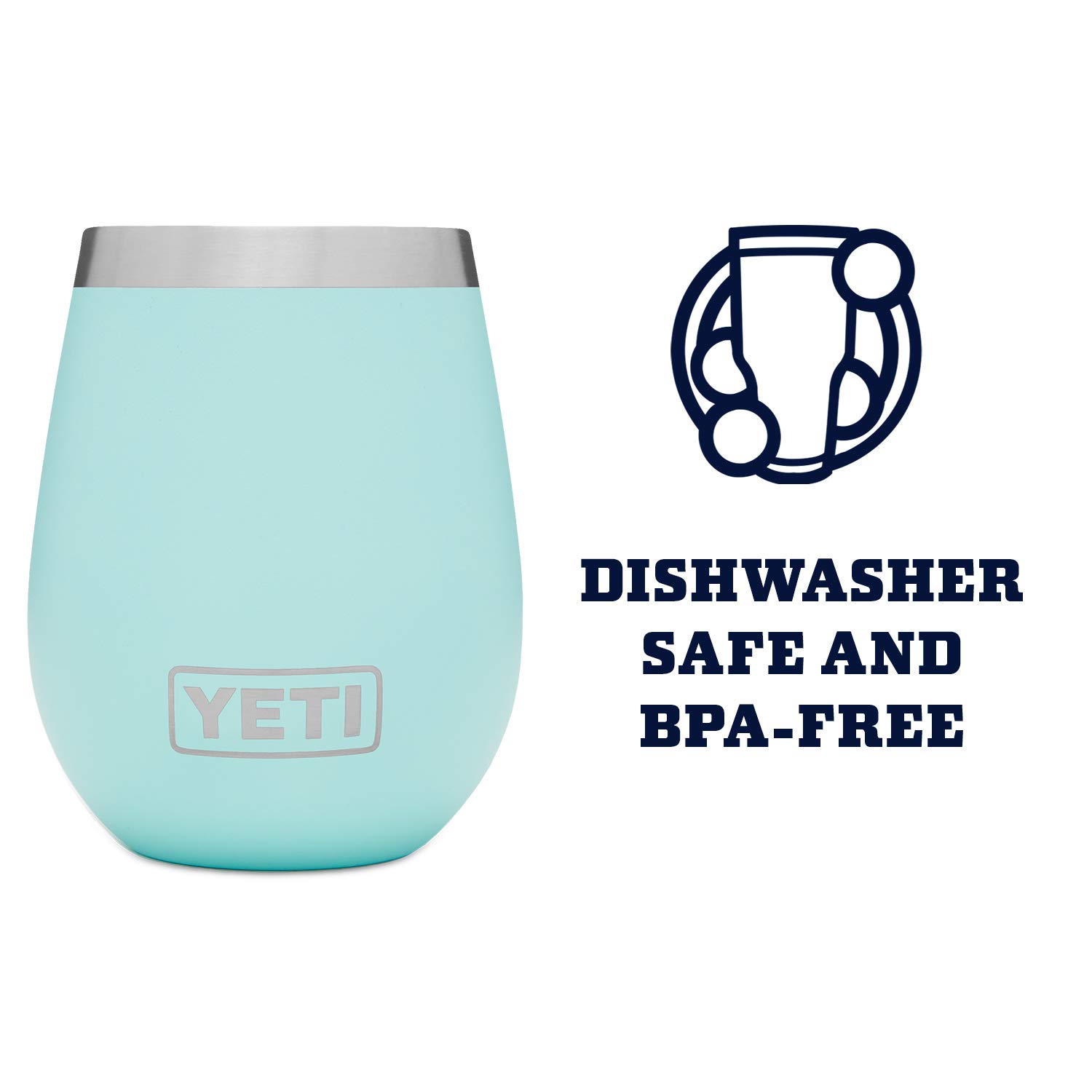 Foto 5 pulgar | Vaso De Vino Yeti Rambler, 300 Ml, Con Aislamiento Al Vacío, Espuma De Mar - Venta Internacional.