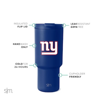 Foto 2 | Vaso Sencillo Y Moderno De Acero Inoxidable De Los New York Giants De La Nfl, 900 Ml - Venta Internacional.