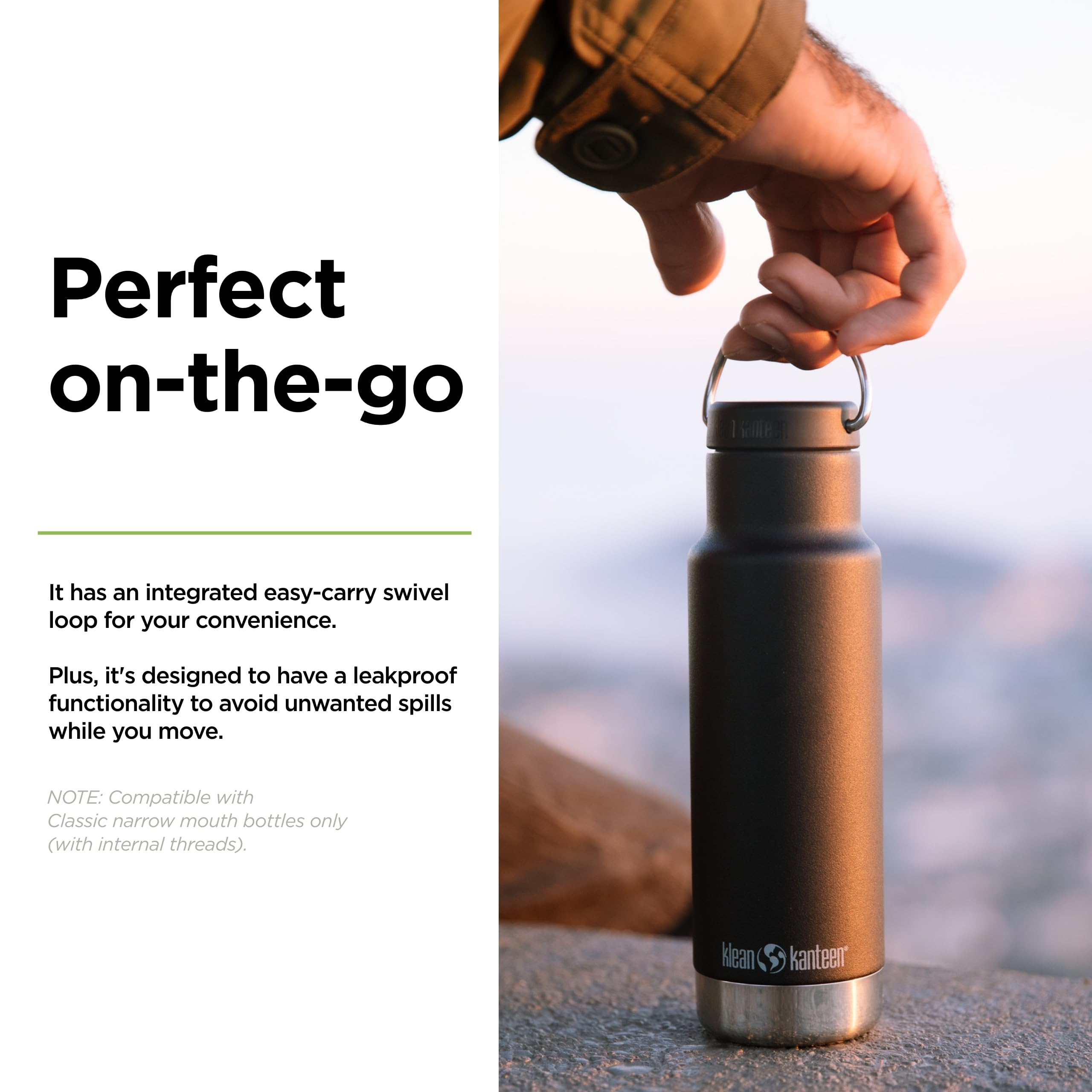 Foto 4 pulgar | Tapa de Repuesto Klean Kanteen Verde - Venta Internacional
