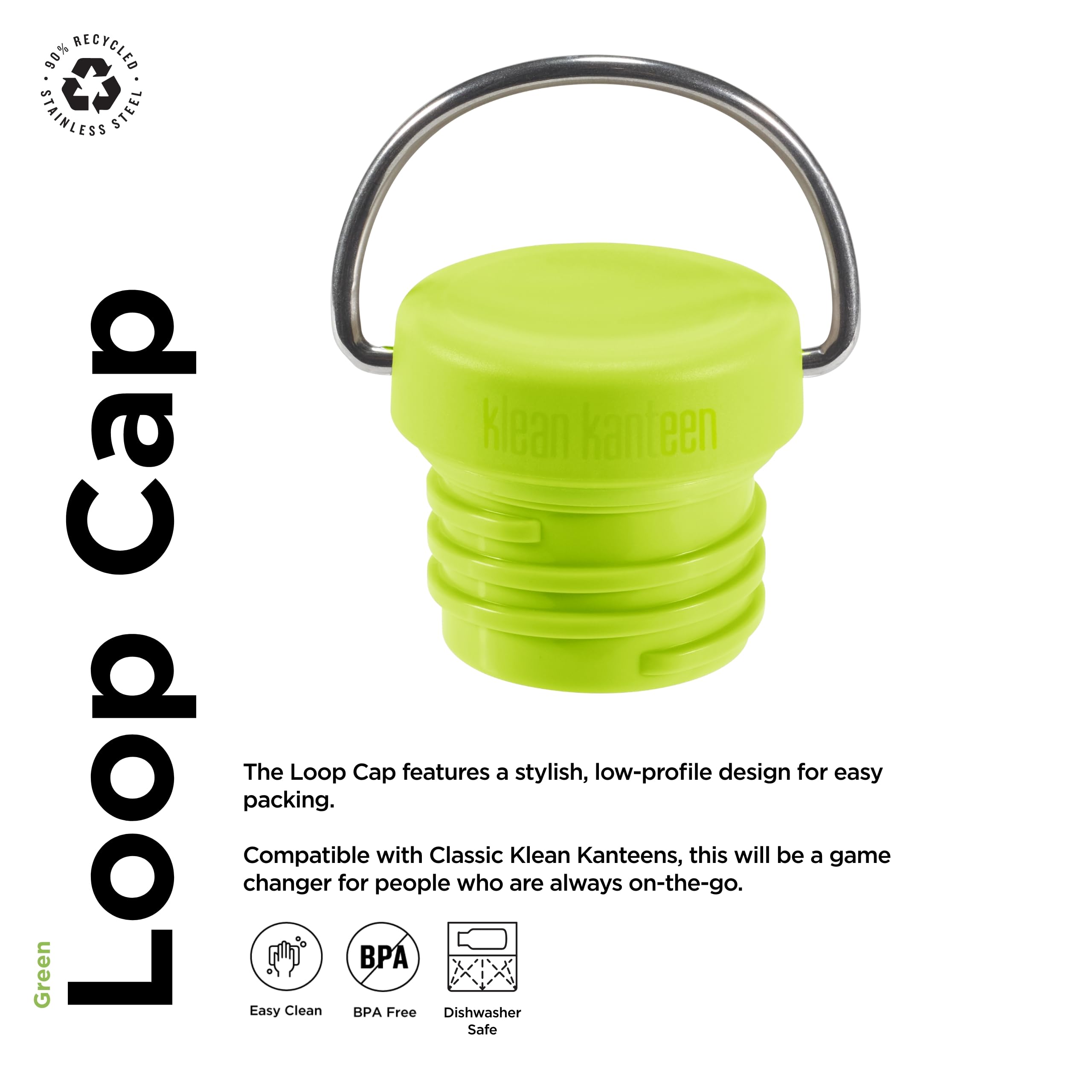 Foto 4 | Tapa de Repuesto Klean Kanteen Verde - Venta Internacional