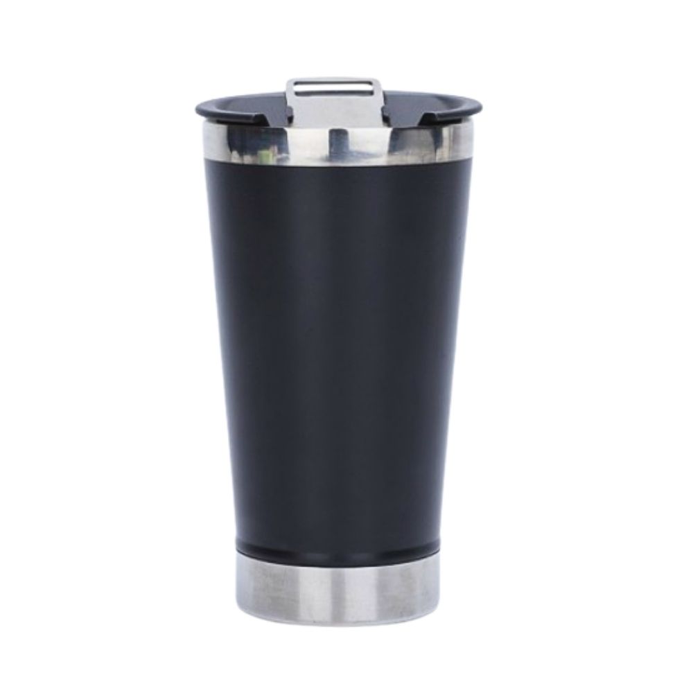 Foto 2 pulgar | Vaso Térmico De Acero Inoxidable De Doble Pared De 500 Ml Con Suave Aislamiento Negro