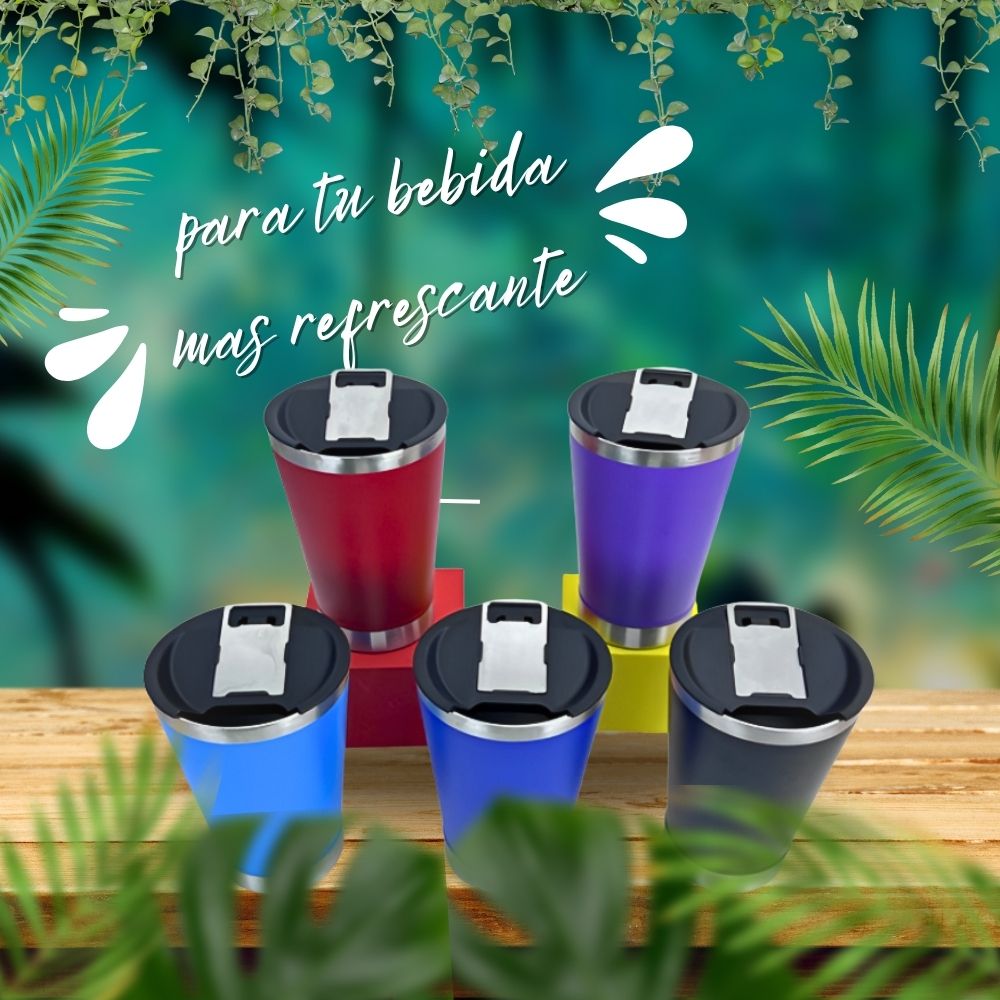 Foto 7 pulgar | Vaso Térmico De Acero Inoxidable De Doble Pared De 500 Ml Con Suave Aislamiento Negro