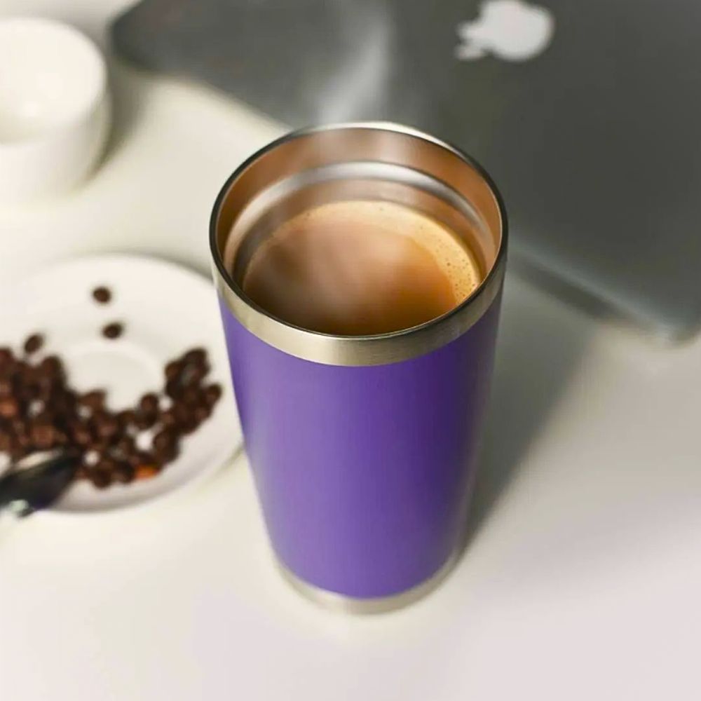 Foto 1 | Vaso Térmico De Acero Inoxidable De Doble Pared De 500 Ml Con Suave Aislamiento Vino Morado