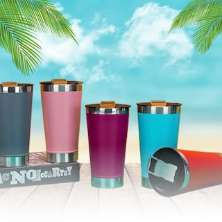 Foto 5 | Vaso Térmico De Acero Inoxidable De Doble Pared De 500 Ml Con Suave Aislamiento Vino Rojo