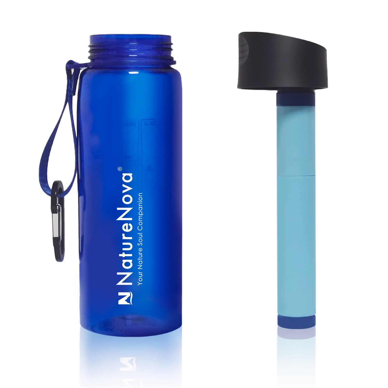 Foto 3 pulgar | Botella De Filtro De Agua Naturenova De 650 Ml Con Pajita Filtrante De 4 Etapas - Venta Internacional.
