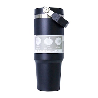 Foto 1 | Termo De Acero Inoxidable En Color Azul Cielo Mate Con Tapa Antiderrames Popote Agarradera Negro