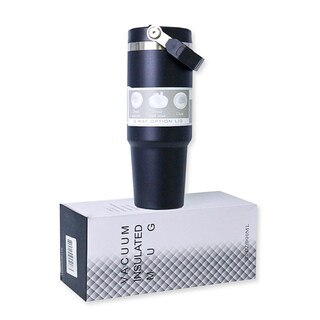 Foto 8 | Termo De Acero Inoxidable En Color Azul Cielo Mate Con Tapa Antiderrames Popote Agarradera Negro