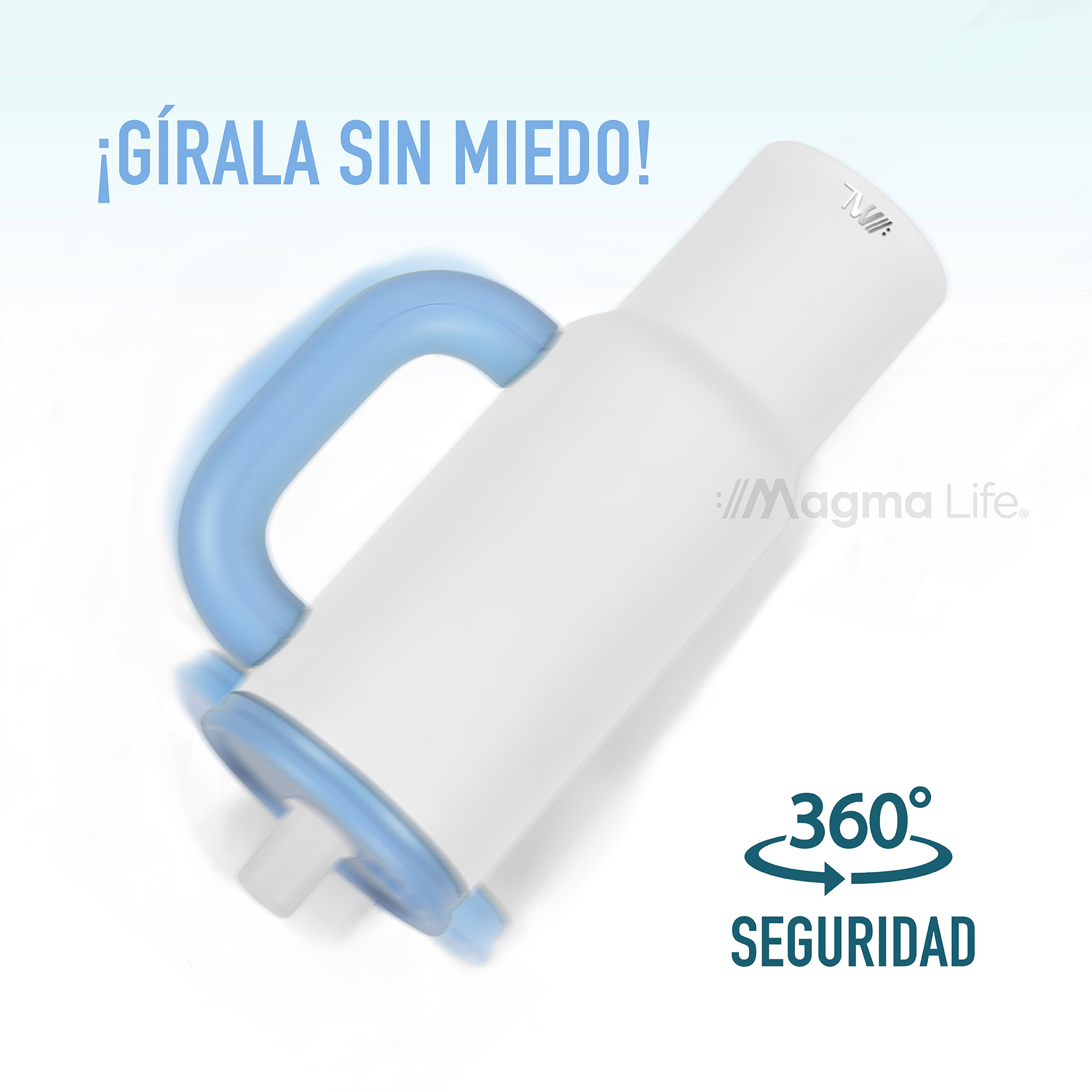 Foto 7 pulgar | Magma Life Termo Flip 40 Oz De Acero Inoxidable  Doble Pared  Antiderrame  Blanco