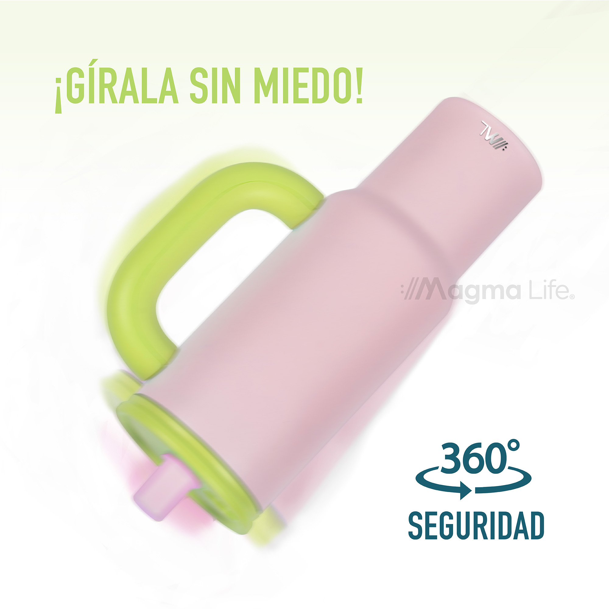 Foto 8 pulgar | Magma Life Termo Flip 40 Oz De Acero Inoxidable  Doble Pared  Antiderrame  Rosa