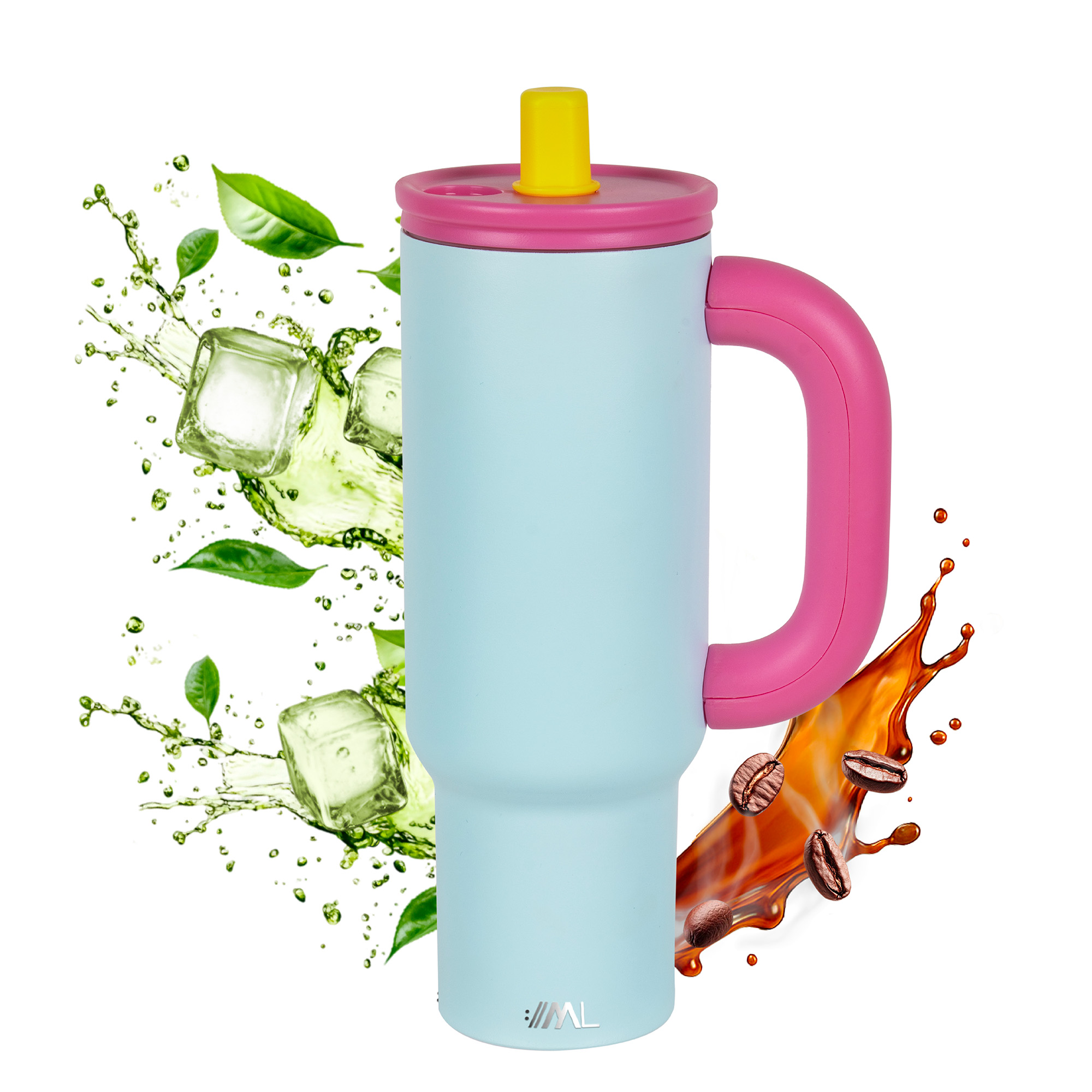 Foto 1 | Magma Life Termo Flip 40 Oz De Acero Inoxidable  Doble Pared  Antiderrame  Azul