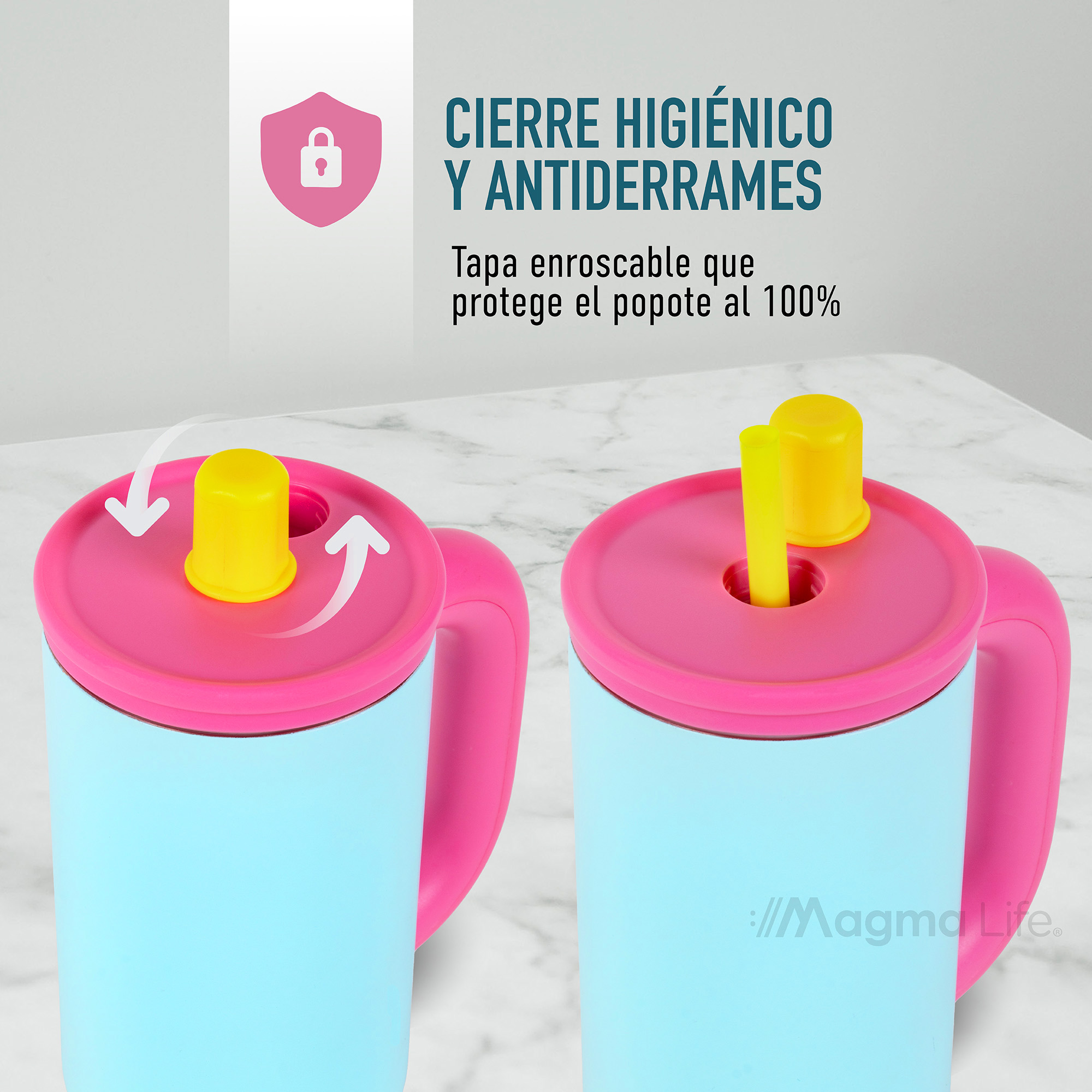 Foto 3 | Magma Life Termo Flip 40 Oz De Acero Inoxidable  Doble Pared  Antiderrame  Azul