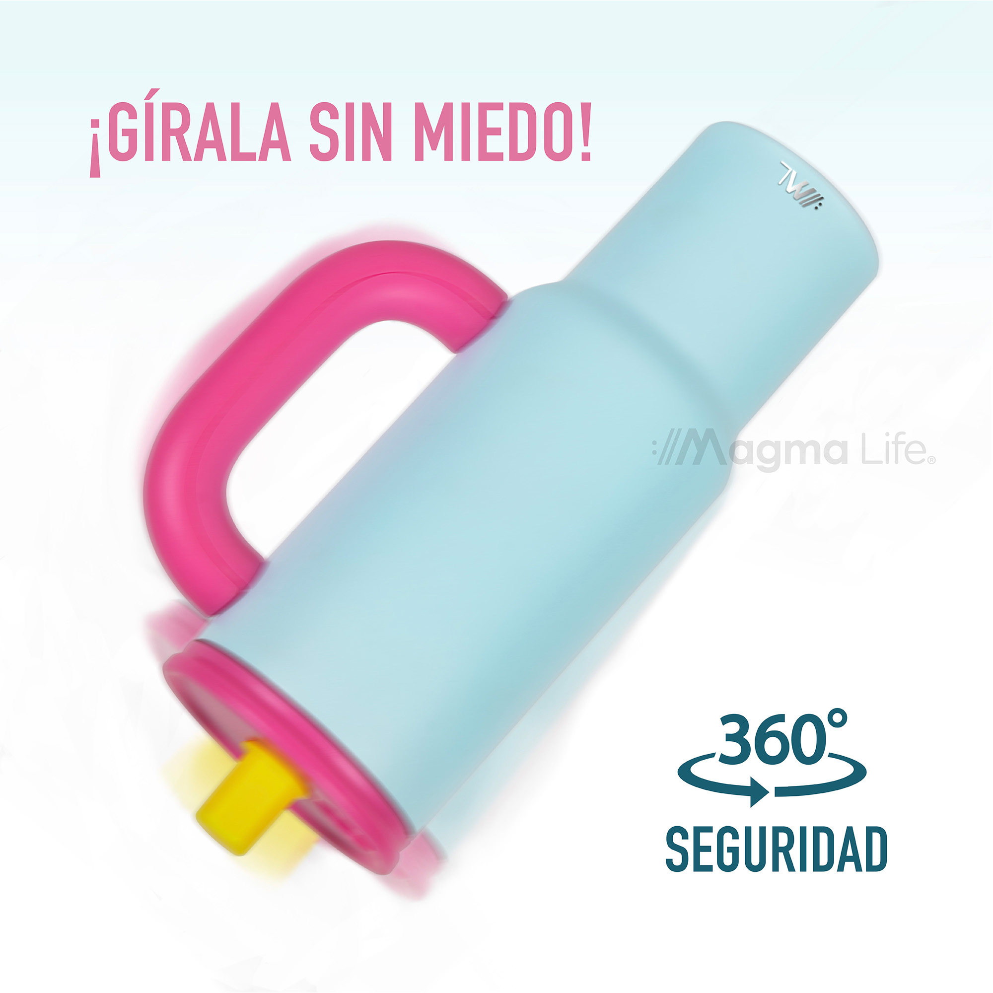 Foto 7 pulgar | Magma Life Termo Flip 40 Oz De Acero Inoxidable  Doble Pared  Antiderrame  Azul