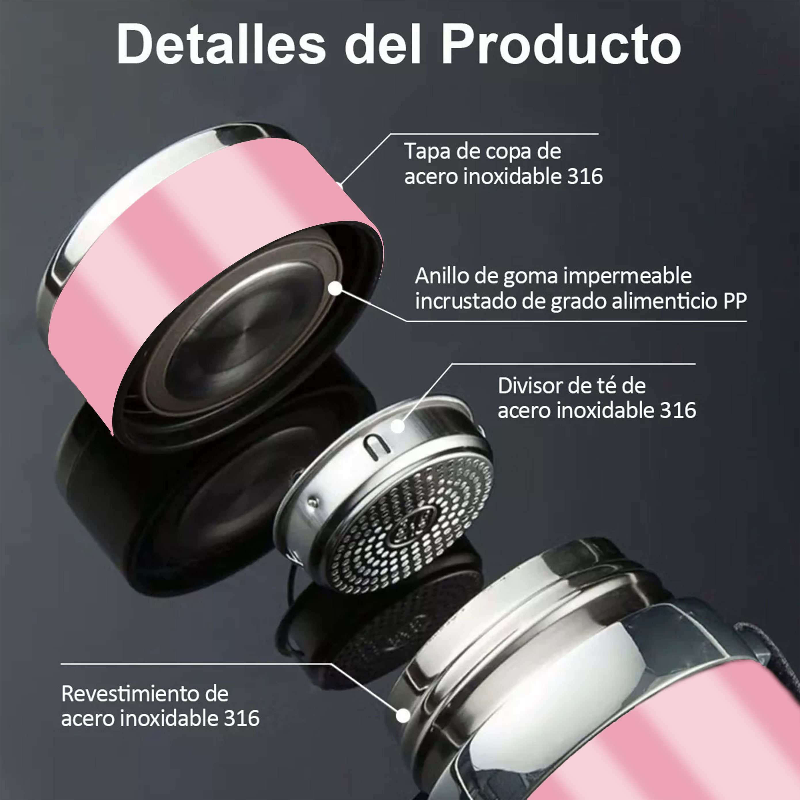 Foto 2 | Termo De 800ml Acero Inoxidable Térmico Caliente Y Fria
