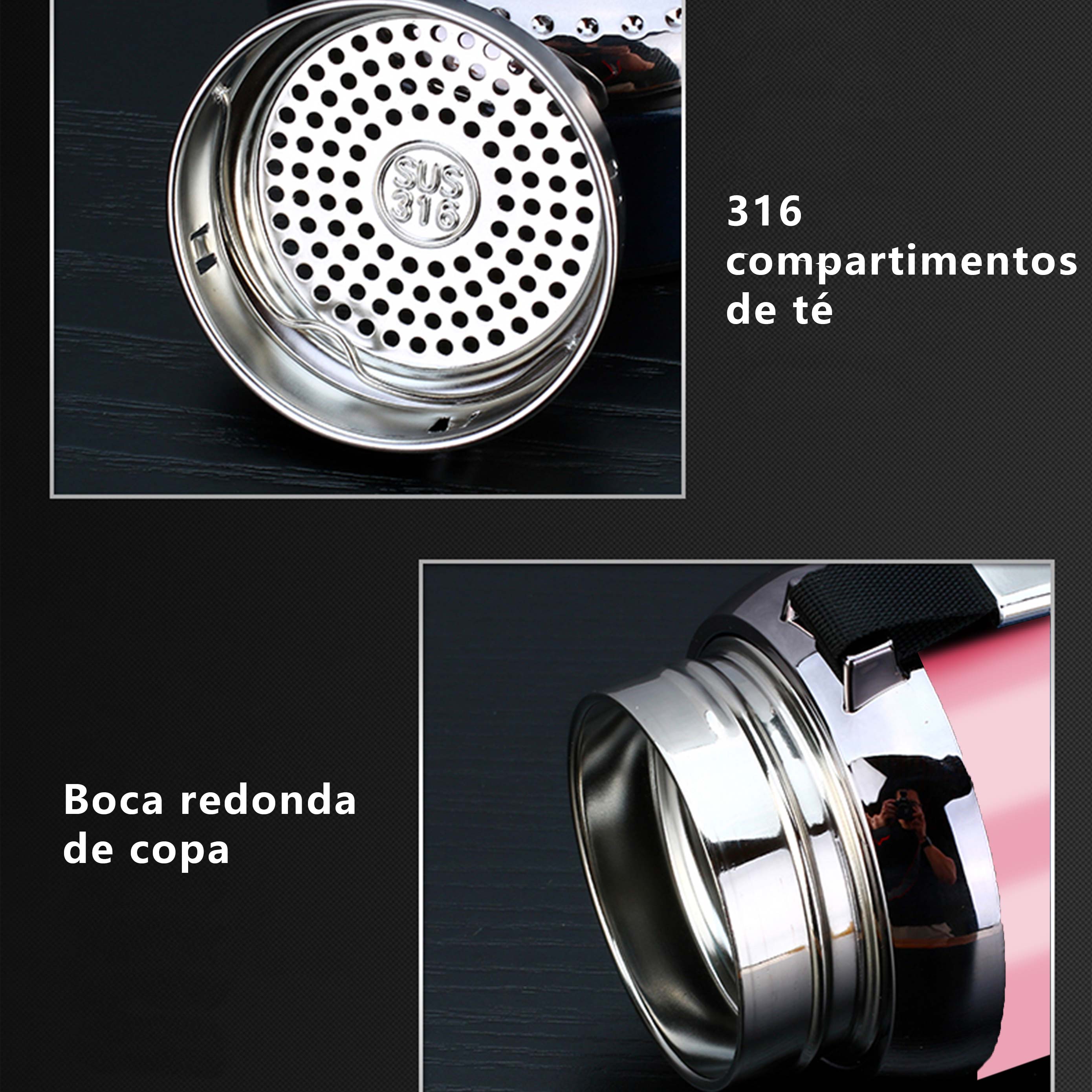 Foto 3 | Termo De 800ml Acero Inoxidable Térmico Caliente Y Fria