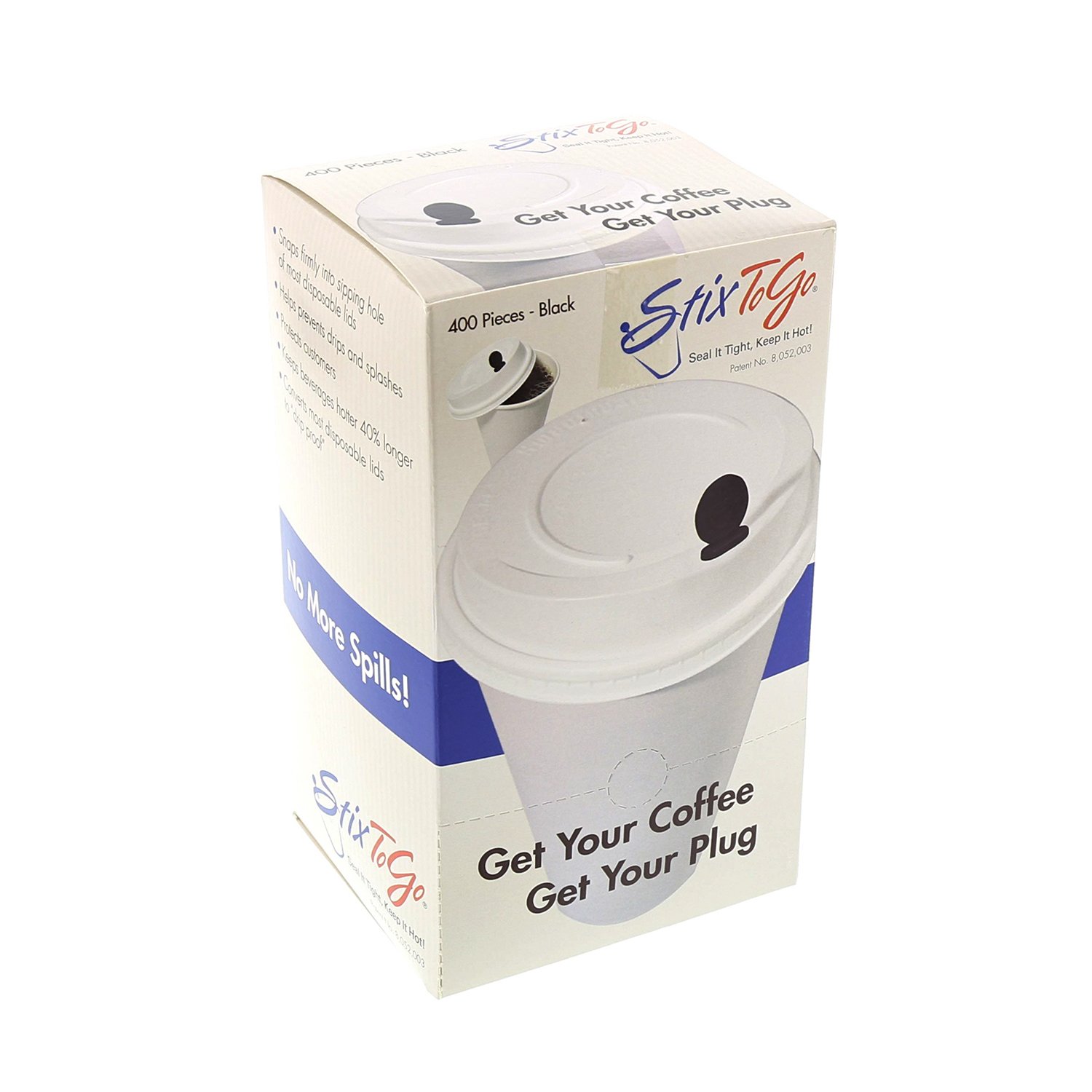 Foto 5 pulgar | Tapones Para Bebidas Calientes Stix-togo  Antifugas  400 Unidades - Venta Internacional.