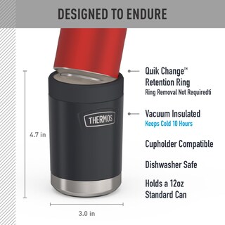 Foto 3 | Aislador Para Latas De Bebidas Thermos Icon Series 350 Ml De Acero Inoxidable - Venta Internacional.