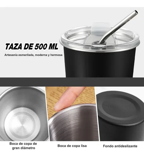 Foto 5 pulgar | Vaso Térmico Xtellar 500 ml 2 Piezas + Accesorios