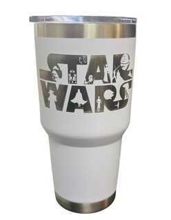 Foto 1 | Termo De Acero Inoxidable Color Blanco Star Wars 30 Oz