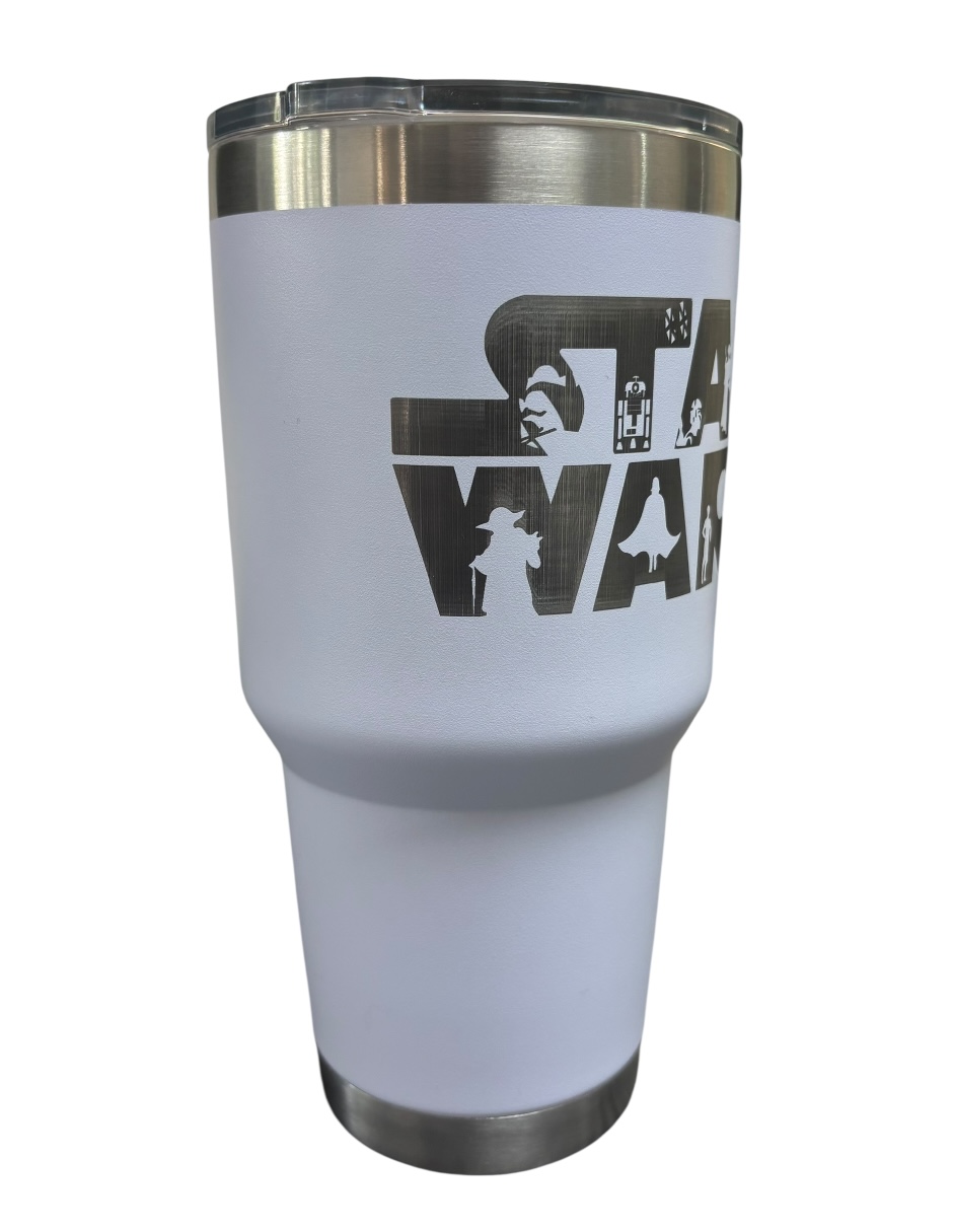 Foto 6 pulgar | Termo De Acero Inoxidable Color Blanco  Star Wars 30 Oz