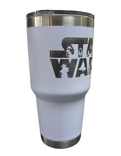 Foto 5 | Termo De Acero Inoxidable Color Blanco Star Wars 30 Oz