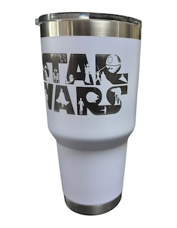 Foto 6 | Termo De Acero Inoxidable Color Blanco Star Wars 30 Oz