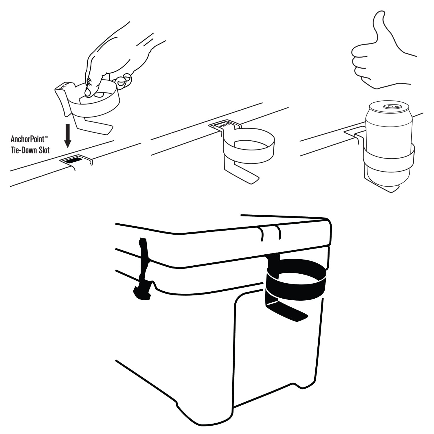 Foto 5 pulgar | Soporte Para Bebidas Yeti Tundra Para Todos Los Modelos De Enfriadores Duros - Venta Internacional.