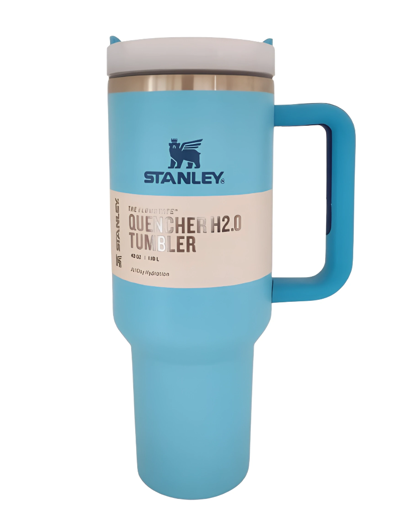 Foto 2 pulgar | Termo Tipo Stanley Azul Acero Inoxidable De 40 Oz Con Aza Para Bebidas Frías O Calientes Color Azul