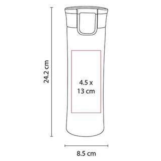 Foto 2 | Termo Promocional De Acero Inoxidable Con Tapa Push Desmontable-kumasi