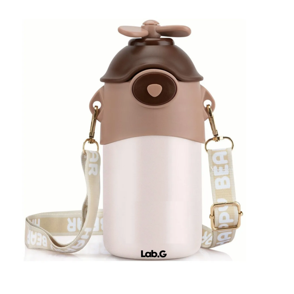 Foto 1 | Termo Acero Inoxidable Vaso Térmico Para Niño Portátil 500ml Lab.g  Blanco Café
