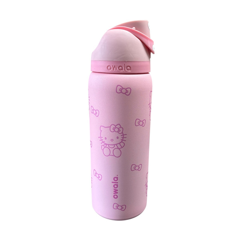 Foto 2 pulgar | Termo Owala De Acero Inoxidable Freesip Con Tapa Rosca Color Rosa  Hello Kitty  Capacidad 945 Mililitros