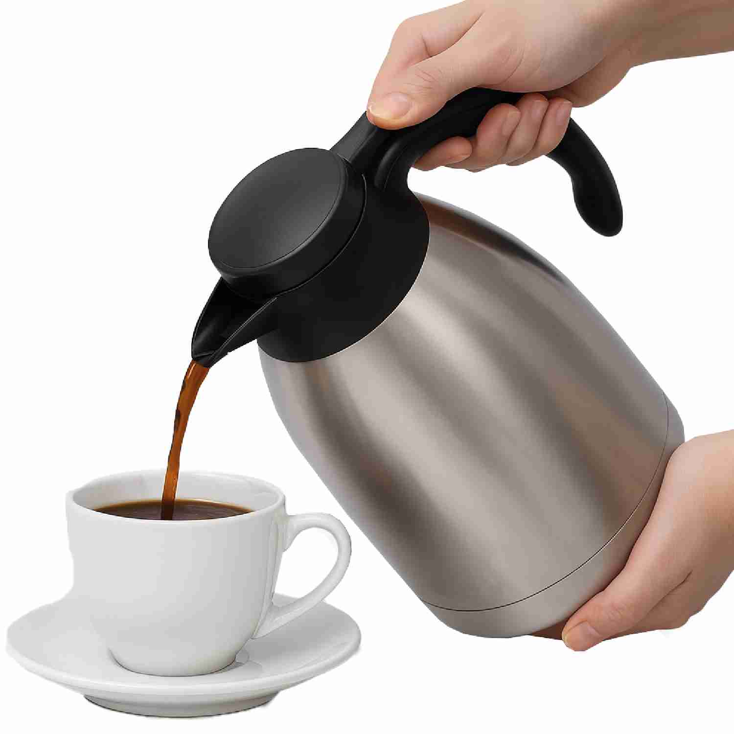 Jarra Térmica Dolcetti Carafe 2 L De Acero Inoxidable Con Botón Dispensador $10,000