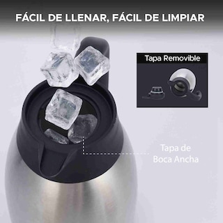Foto 4 | Jarra Térmica Dolcetti Carafe 2 L De Acero Inoxidable Con Botón Dispensador