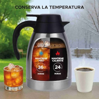 Foto 5 | Jarra Térmica Dolcetti Carafe 2 L De Acero Inoxidable Con Botón Dispensador