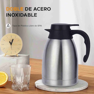 Foto 6 | Jarra Térmica Dolcetti Carafe 2 L De Acero Inoxidable Con Botón Dispensador