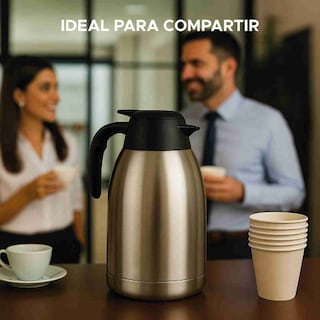 Foto 8 | Jarra Térmica Dolcetti Carafe 2 L De Acero Inoxidable Con Botón Dispensador