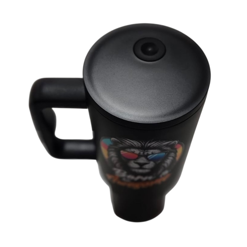 Foto 4 pulgar | Termo De Acero Inoxidable Color Negro  Leon  De 1.2 Litros