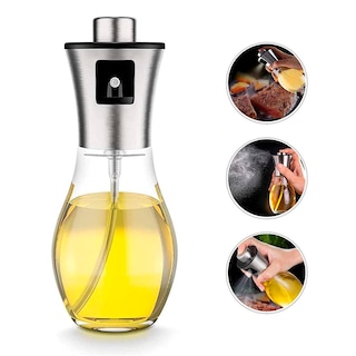 Foto 1 | Botella Dispensador De Aceite Y Vinagre Spray Atomizador 200ml De Vidrio Para Cocina