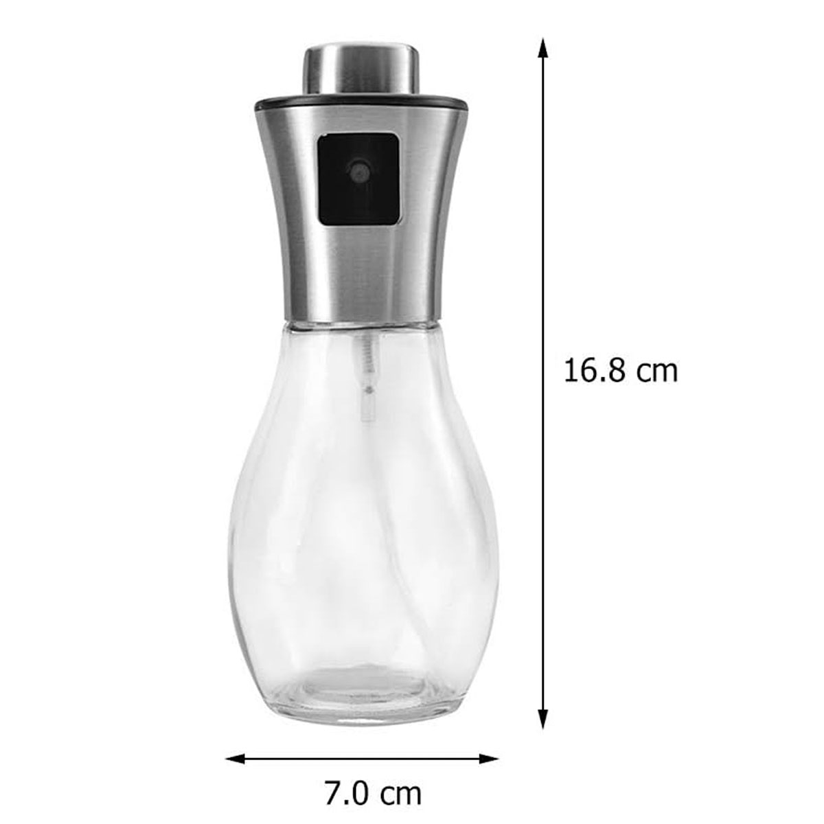Foto 7 pulgar | Botella Dispensador De Aceite Y Vinagre Spray Atomizador 200ml De Vidrio Para Cocina