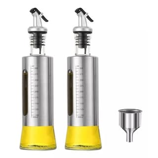 Foto 1 | Dispensador De Aceite Y Vinagre De Vidrio Superior 2 Pzas Eo Safe Imports Esi-18346 Plata