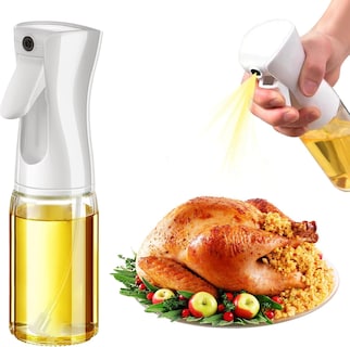 Foto 1 | Botella Dispensadora De Aceite 200ml – Pulverizador De Vidrio Para Cocina En Color Negro