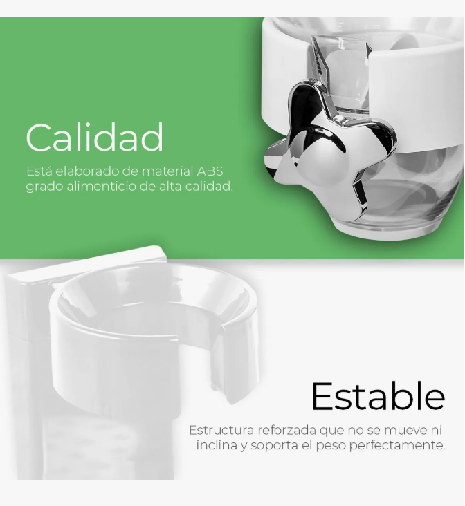 Foto 6 pulgar | Dispensador De Cereal Despachador Doble Alimentos Y Semillas Color Blanco