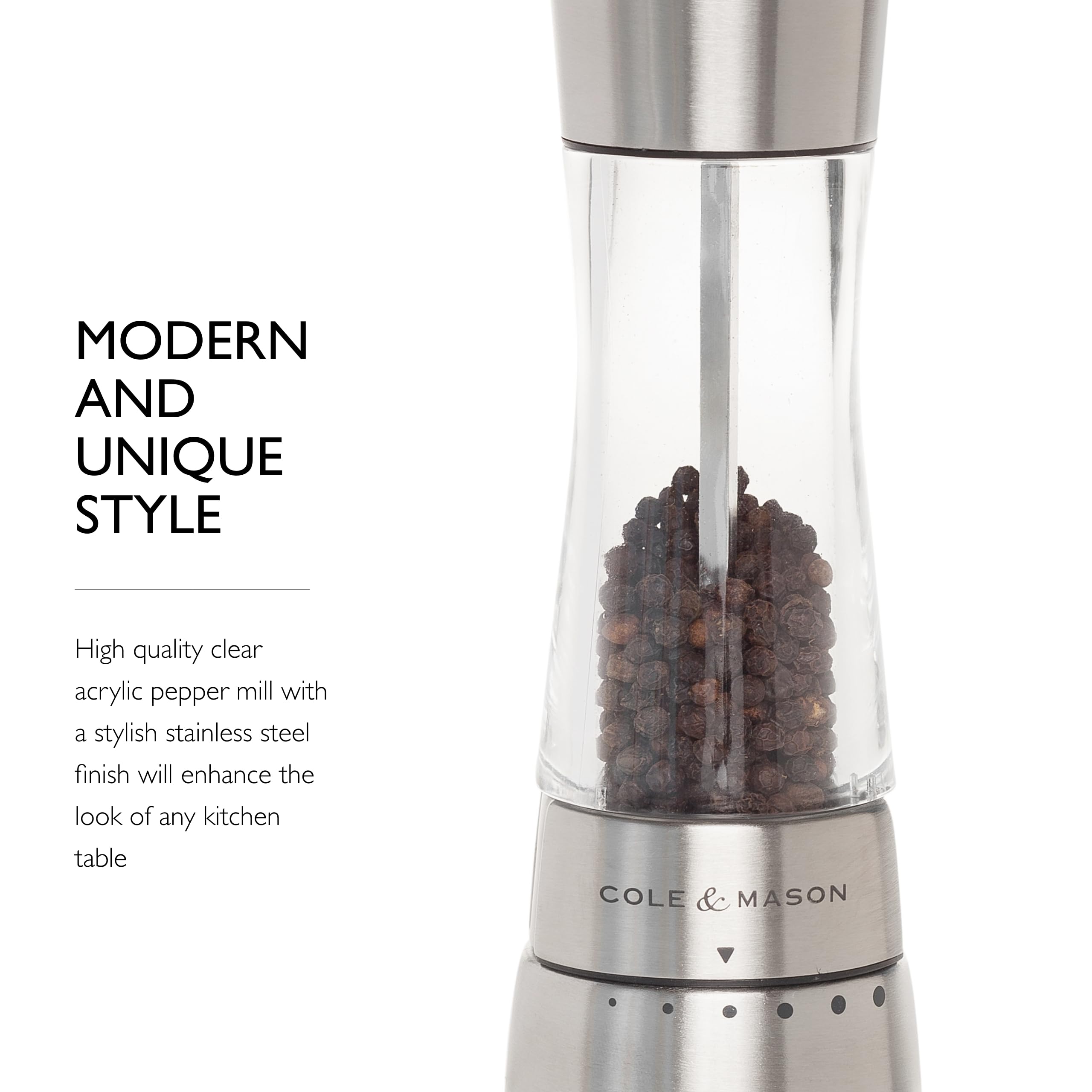 Foto 7 | Molinillo De Pimienta Cole & Mason Derwent De Acero Inoxidable - Venta Internacional.