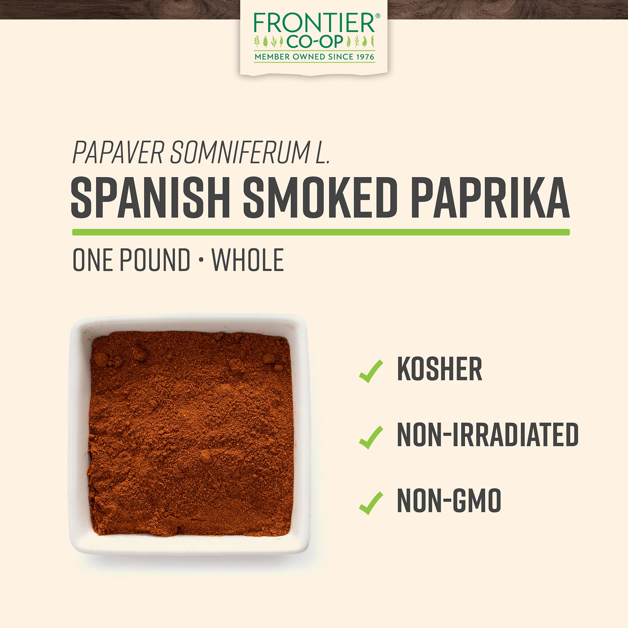 Foto 3 pulgar | Pimentón Español Ahumado Seasoning Frontier Co-op  454 G - Venta Internacional.