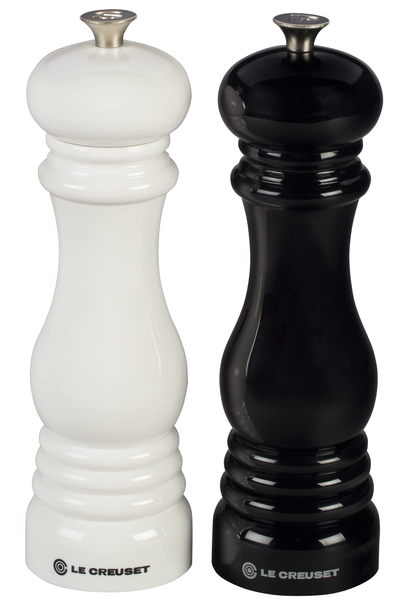 Foto 2 pulgar | Set De Molinillos De Sal Y Pimienta Le Creuset, Blanco Y Negro, 20 Cm - Venta Internacional.