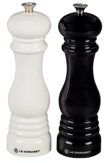 Foto 1 | Set De Molinillos De Sal Y Pimienta Le Creuset, Blanco Y Negro, 20 Cm - Venta Internacional.